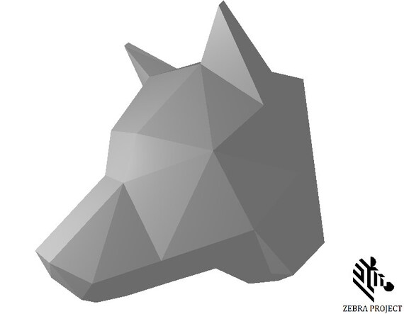 zebraproject - Papercraft WOLF head - Make Your Own Wolf Head from PDF ...