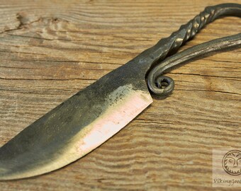 Hand Forged Knife, Viking Knife, Medieval Accessories, Ancient Accessories, Reenactment, SCA, LARP, Viking Hunting, Historycal, Replica