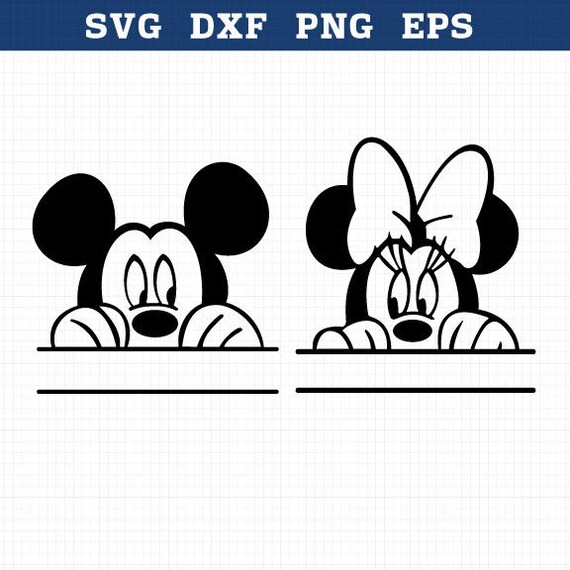Mickey Monogram Svg Minnie Monogram Svg Minnie Mouse Svg