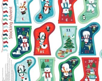 Frosty Christmas Mini Stockings Advent Calendar - KIT