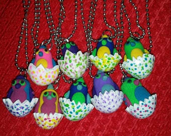 Handmade Hatchimals Inspired Necklace *Personalized* Have us replicate your Hatchimal or simply choose your colors!* FREE SHIPPING