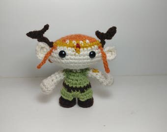 Keyleth Plushie, Ready to Ship, Critical Role, Geek and Sundry, Dungeons and Dragons, Crochet Doll, Amigurumi Doll, Gamer Toy