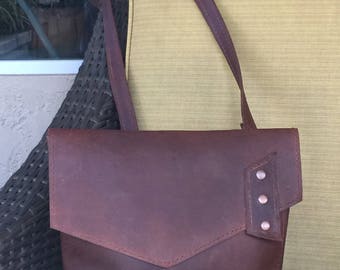 Leather Crossbody Messenger Bag