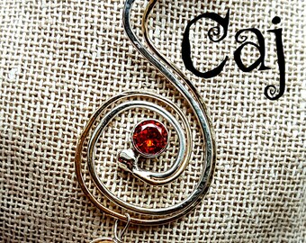Spiral Pendant with Freshwater Pearl