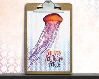 Jelly yell, art print, posters, fine art print, art print, photo poster, jellyfish, Ocean, underwater world, Medusa, jellyfish