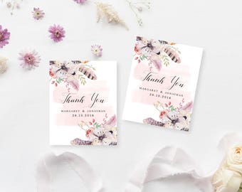 Printable Gift Tags | Customised Favour Tags | Wedding Thank You Tags | DIY Printable Gift Tags | Dreamwood