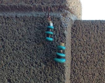 BoHo Earrings, Turquoise Earrings, Western Jewelry