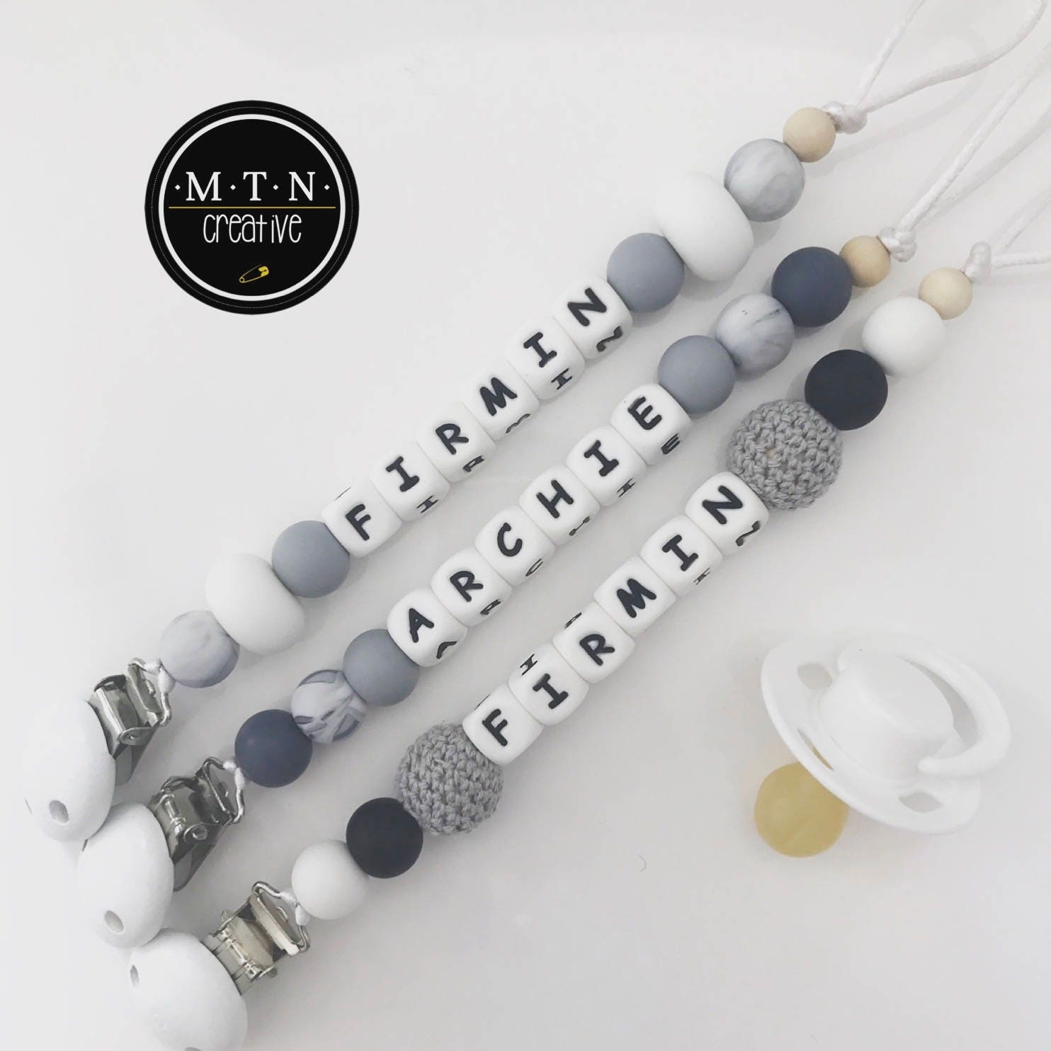 Personalised Silicone Dummy Chain