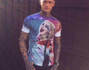 Harley Quinn KiSS Large Print T-Shirt