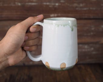 Green Rib Mug by Chatchaiwat Pottery