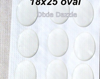 DIY supplies 90 18x25 oval epoxy seals, oval cabochons for cameo jewelry, magnets, crafting and scrapbooking, epoxy stickers, image seal