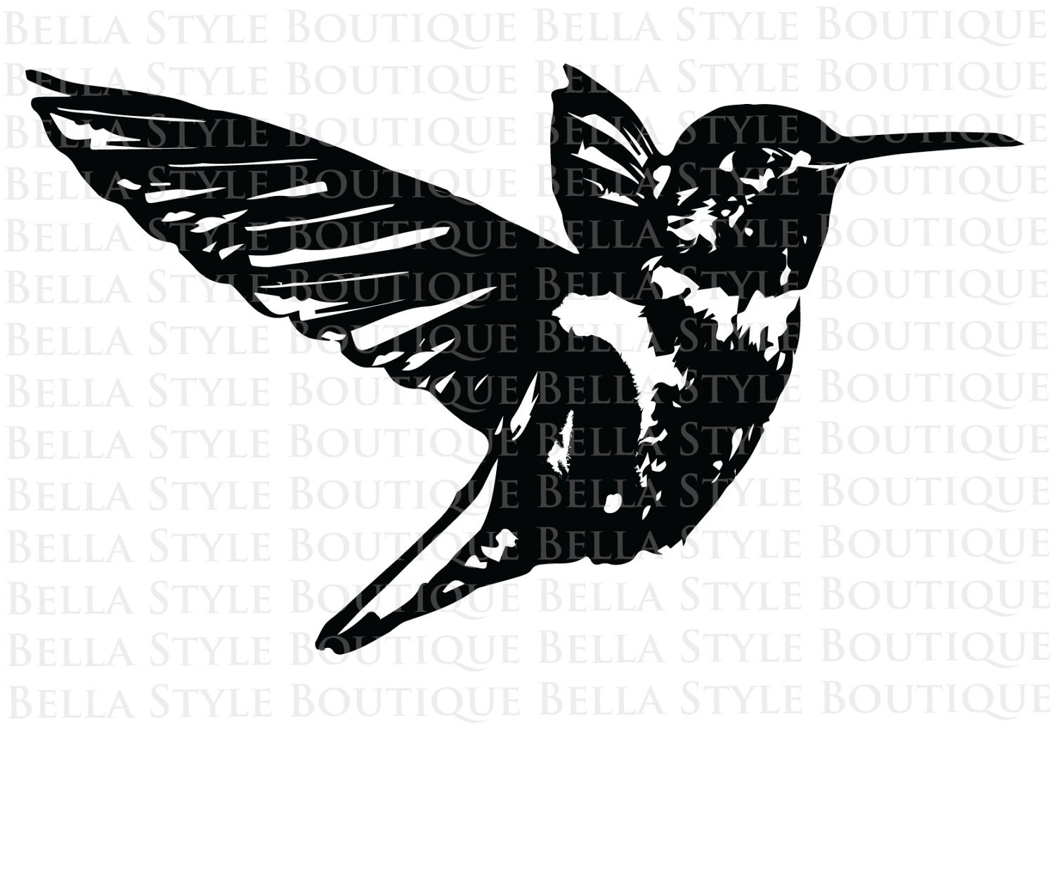 Download HUMMINGBIRD svg cut file from BellaStyle on Etsy Studio