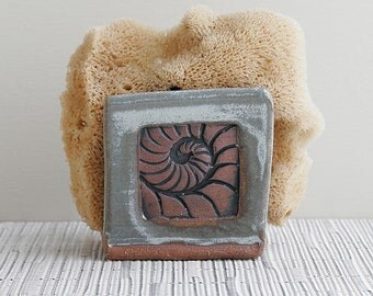 Kitchen Sponge Holder, Ceramic Sponge Holder, Pottery Sponge Holder