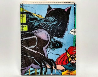 Sewn Duct Tape Comic Book Wallet - Catwoman Design 6