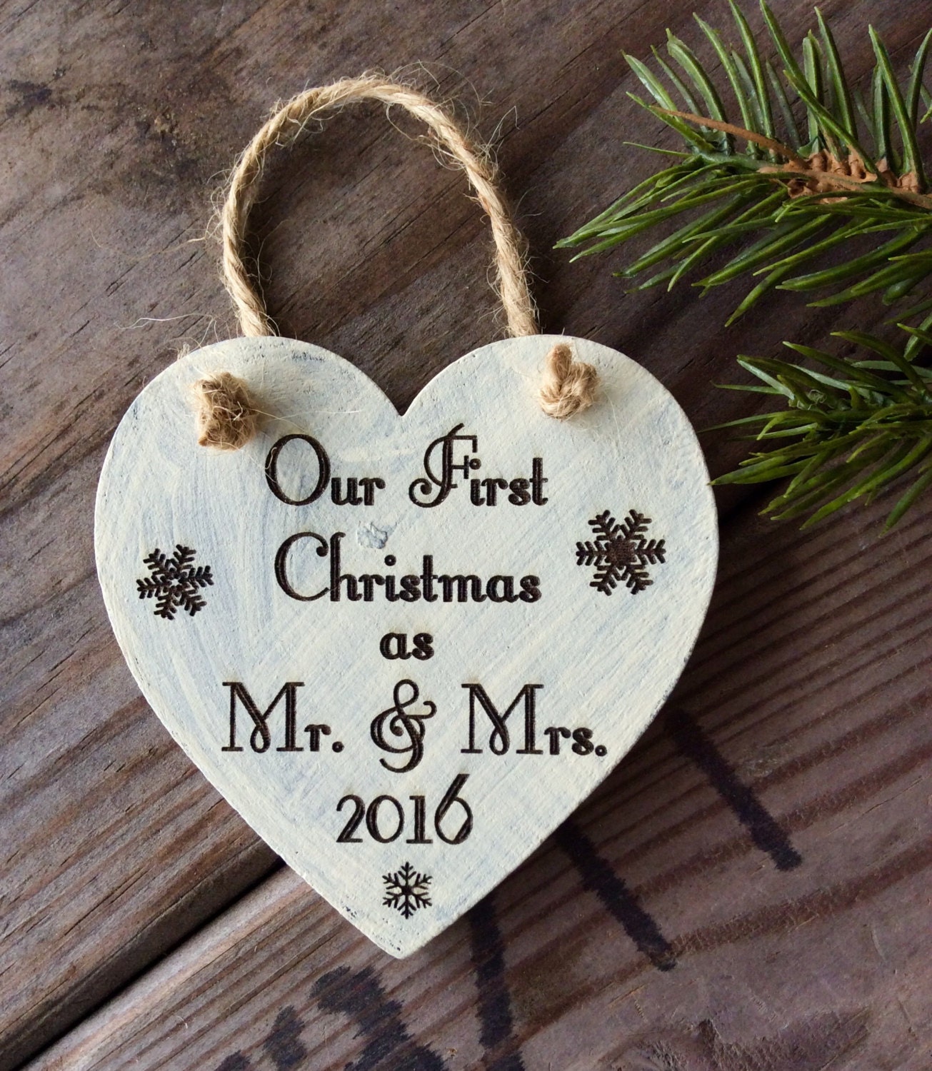 Our First Christmas as Mr. and Mrs. Ornament Newly Wed