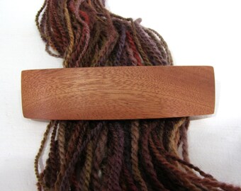 Large Hair Barrette, Mahogany, lifetime guarantee, NO GLUE, french hair clip, long thick hair, wooden hair accessory, Christmas