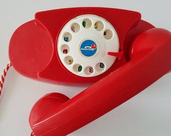 Vintage Retro Princess Rotary Toy Phone Telephone