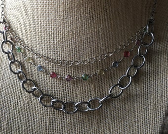 Multi chain necklace
