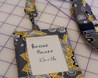 ID Badge Holder and Lanyard PDF Pattern
