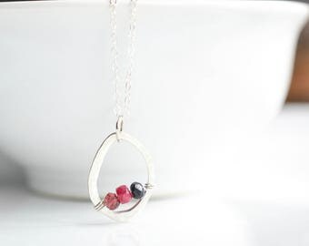 Personalized Mom Gifts - Mothers Birthstone Necklace - Birthstone Necklace for Mom - Grandmother Necklace - Family Birthstone Necklace