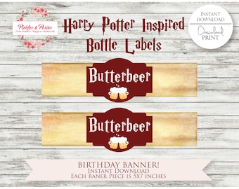 harry potter labels etsy