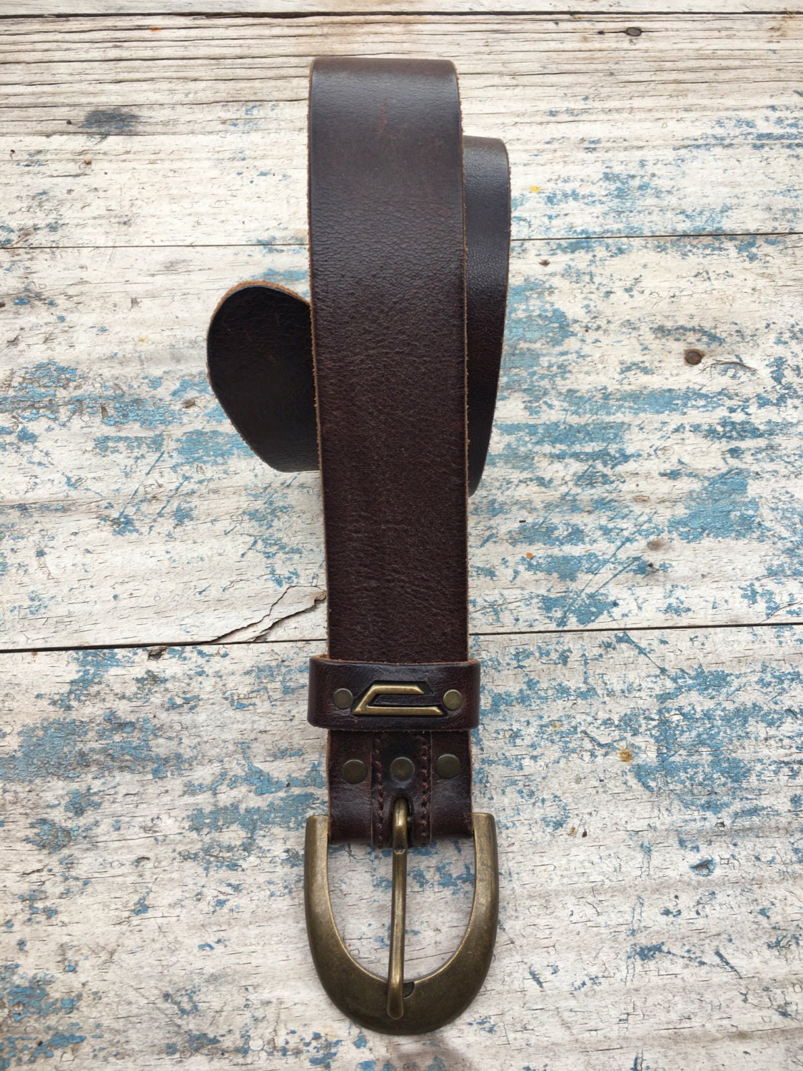 Designer belts men EU size 95 cm / US size 38 waist Diesel brown leather Made in Italy