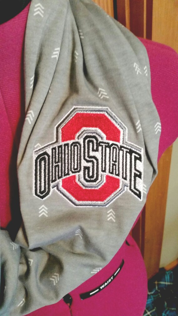 Ohio State OSU Infinity Scarf Jersey Knit