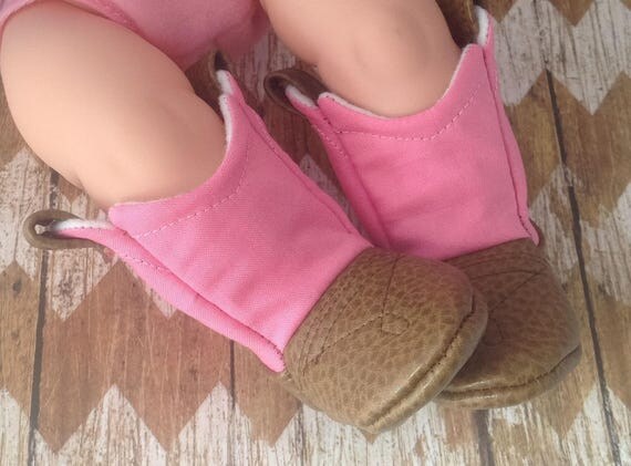 newborn pink cowboy boots