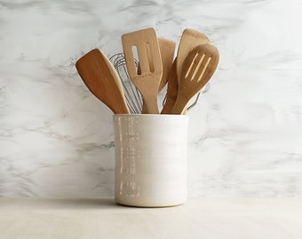 White Kitchen Utensil Holder utensil holder | etsy White Kitchen Utensil Holder utensil holder | etsy