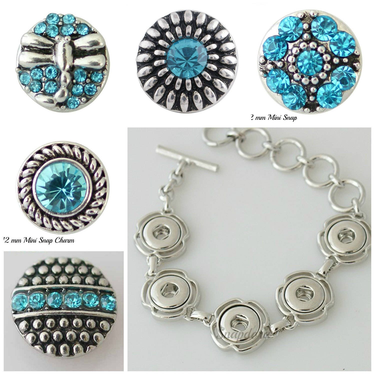 Snap Bracelet W/ 5 Mini snaps included fits Ginger Snaps