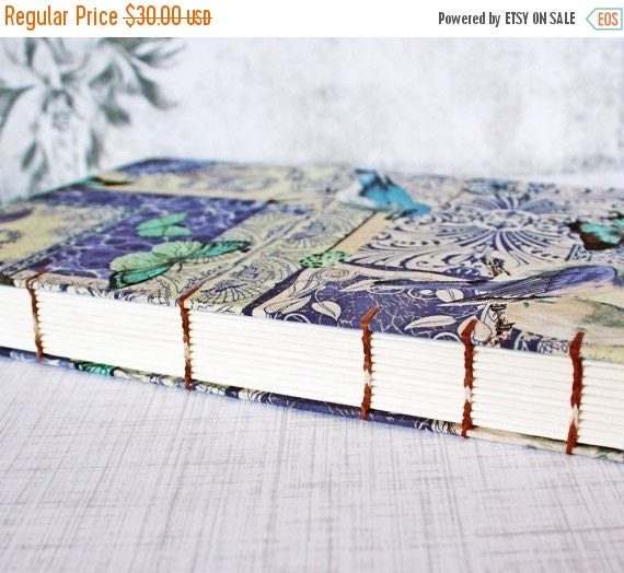 ON SALE Blank Art Journal 6x9 Inch Journal by LonettaAvelarDesigns