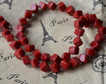 15inch 9mm red coral nugget beads loose strands,coral beads