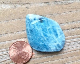 Aquamarine rose cut cab