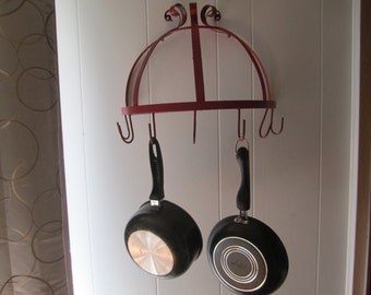 Wall Hanging Pot Rack hanging pot rack | etsy Wall Hanging Pot Rack hanging pot rack | etsy