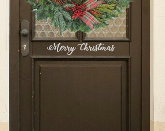 Christmas door decal | Etsy