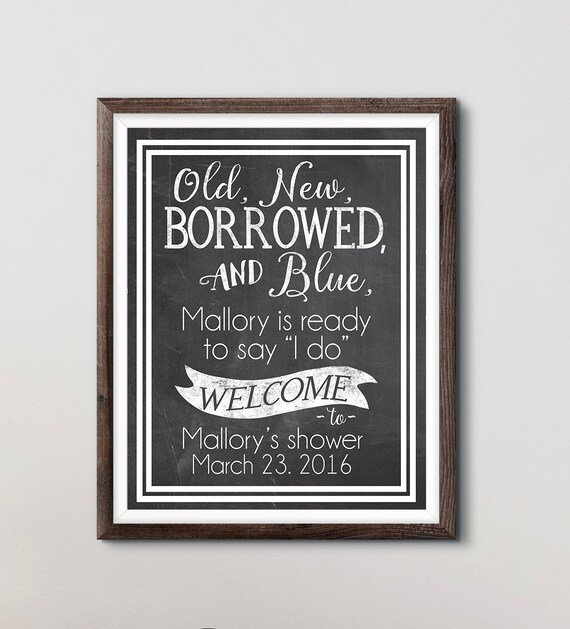Bridal Shower Sign Wedding Canvas Print