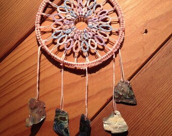 Cotton Candy hand tatteddreamcatcher