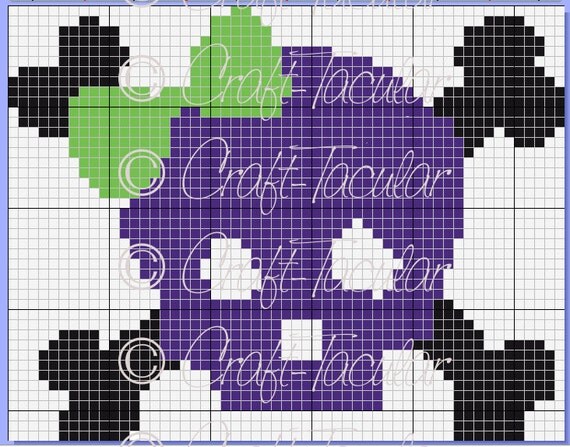 Skull with Bow Graphgan Graph Pattern C2C