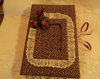 Chintz fabric covered photo album