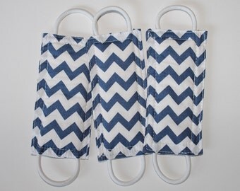 Latchy Catchy in Navy Chevron (Patented)