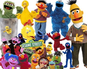 Sesame Street Characters Head Clipart