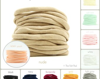 Nylon Headband // One Size Fits All Headband // THIN Soft Nylon Headband // Premium Infant & Baby Headband // BULK headbands