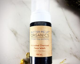 Organic Foaming Activated Charcoal Face Wash