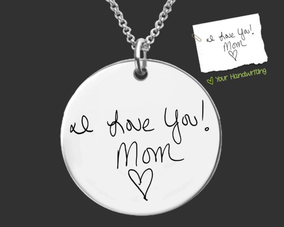 jewelry uk handwriting custom Jewlery Handwriting Handwriting Jewelry Signature Necklace