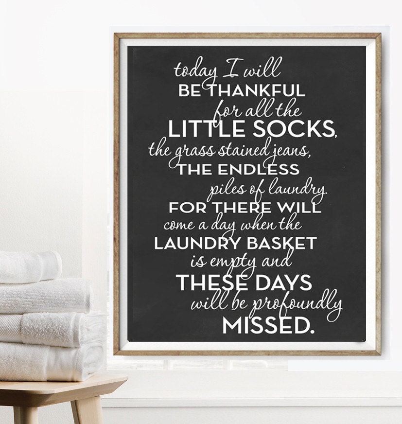 Today I Will Be Thankful For All The Little Socks Print