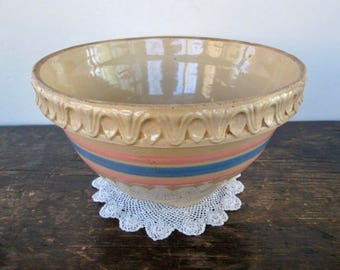 Nice Large Yellow Ware Mixing Bowl