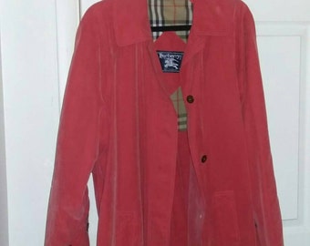 pink burberry jacket