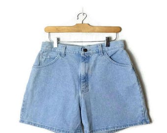 Vintage Lee Light Blue Denim Shorts from 80's/W28*