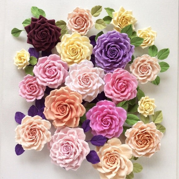 Burgundy rose. Brooch. Polymer clay flower.