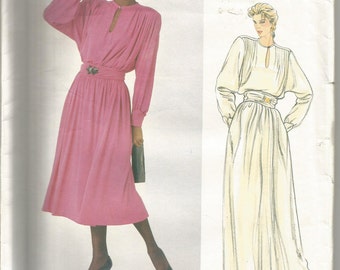 Vogue Paris Original Sewing Pattern 1010, Christian Dior Vintage Dress and Belt, Size 12, Uncut